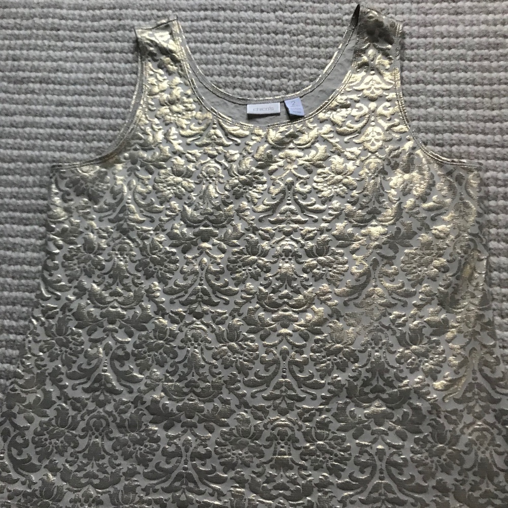 Chico’s Metallic Tank